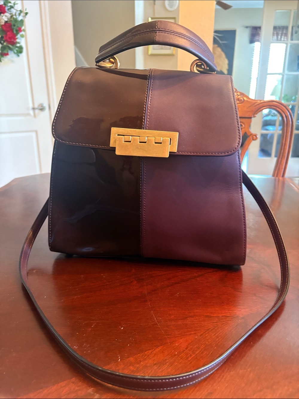 ZAC by Zac Posen RARE EARTHA bag Eggplant/Purple color